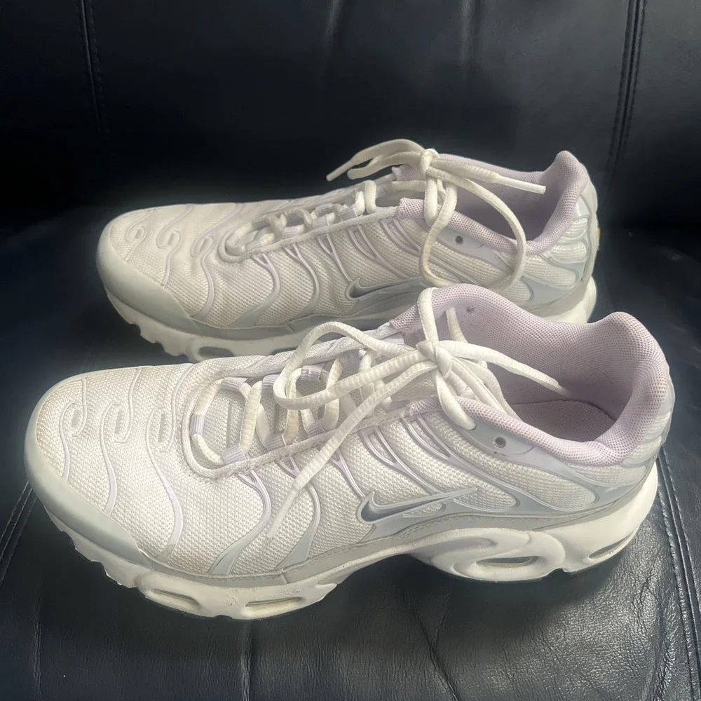 Y2K Urban Streetwear Nike Air Max Plus Girls Sneakers Purple Grey Size 6Y